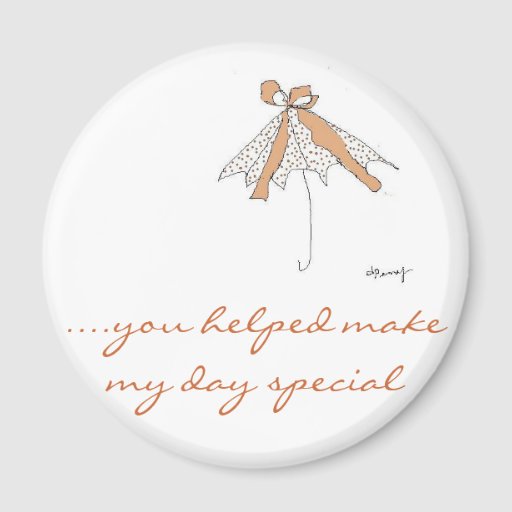 TINY DOTS UMBRELLA" Series Refrigerator Magnet from Zazzle.com