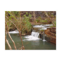 Tiny Falls Over A Stratum Below Fortescue Falls Post Card