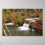 Tiny Falls Over A Stratum Below Fortescue Falls posters