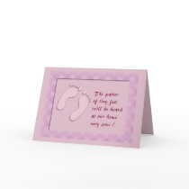 Tiny Feet Pink Card