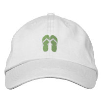Tiny Flip Flops embroidered hats by ZazzleEmbroidery Tiny Flip Flops embroidered hats