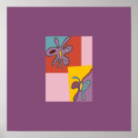 Tiny Flutterfly Mini Print w/ double border