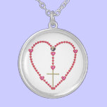 Tiny Hearts Heart-Shaped Rosary Necklace necklaces