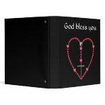 Tiny hearts Rosary 3 Ring Binders