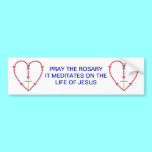 Tiny hearts Rosary bumper stickers