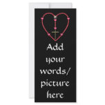Tiny hearts Rosary Custom Rack Card