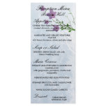 tiny lilacs on distressed light blue wedding set rack card