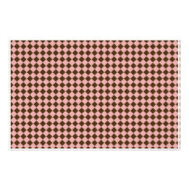 Tiny Pink and Brown Diamonds Scrapbooking Paper stationery