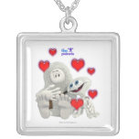 Tiny Planets All You need is Love Necklaces