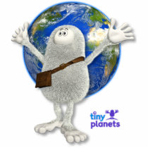 Tiny Planets Whole World photo sculptures