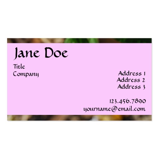 Tiny Purple Flowers - Business Business Cards (back side)