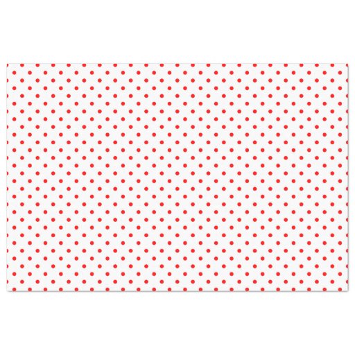 Tiny Red Polka Dots 20 X 30 Tissue Paper Zazzle