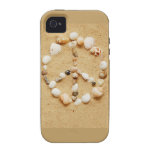 Tiny Seashell Peace Sign casemate cases