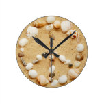 Tiny Seashell Peace Sign Wall Clock