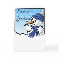 Tiny Snowman cards