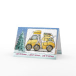 Tiny Tear Drop Camper Holiday Card