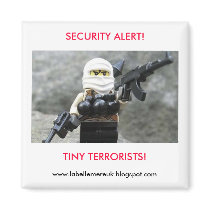 Tiny Terrorist Fridge Magnet by La_Belle_Mere Tiny Terrorist Fridge Magnet
