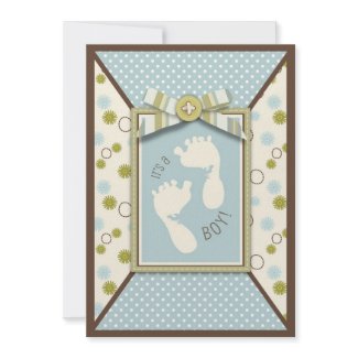 Tiny Toes Card 2 invitation