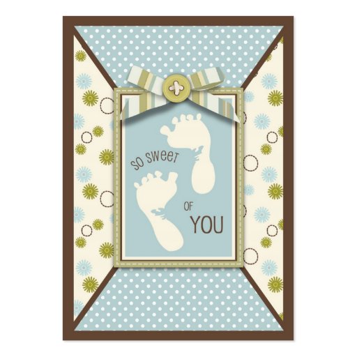 Tiny Toes TY Gift Tag Business Cards (front side)