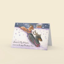 Tiny Weindeer Christmas Card