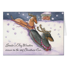 Tiny Weindeer Christmas Card