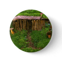 Tiny Wooden House With Mushrooms buttons by lifesphere Tiny Wooden House With Mushrooms buttons
