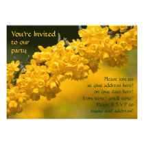 Tiny Yellow Flowers Invitation