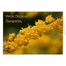 Tiny Yellow Flowers Sympathy Card