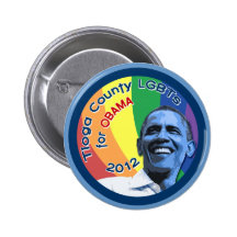 Tioga County PA LGBTs for Obama 2012 2.25" Button