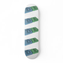 Tip as Ti Titanium and P Phosphorus Skate Board