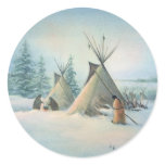 TIPI CAMP SQUAW by SHARON SHARPE Stickers