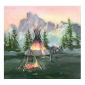 TIPI FIRES by SHARON SHARPE posters