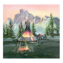 TIPI FIRES by SHARON SHARPE posters by sharonsharpe TIPI FIRES by SHARON SHARPE posters
