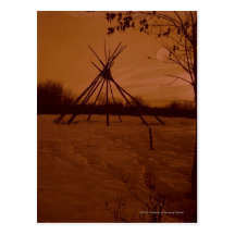 Tipi Frame Postcard