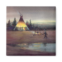 TIPI LIGHTS by SHARON SHARPE Magnet