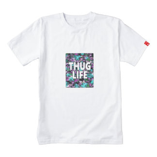 "Tipografía floral de la vida del gamberro" Playera Zazzle HEART