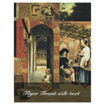 Tippling Two Men And A Woman Under An Arbor In The Personalized Flyer