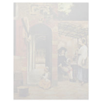Tippling Two Men And A Woman Under An Arbor In The Custom Letterhead