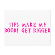 Tips Make My Boobs Get Bigger Postcards