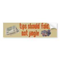 Tips should fold bumper stickers