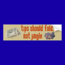 Tips should fold bumper stickers