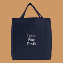 Tipton Blue Devils embroidered bags