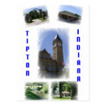 Tipton Indiana Collage Postcard