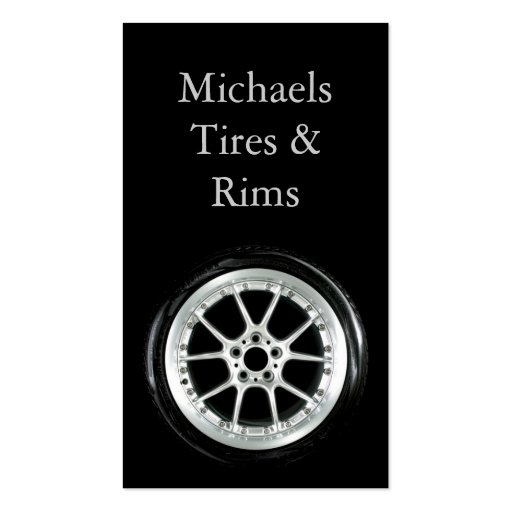 Tire and Rims Business Card Templates