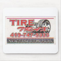 TIRE TRAX MOUSEPAD by gettys2 TIRE TRAX MOUSEPAD