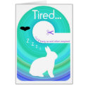 Tired Bunny!..Send a Gift Card Door Hanger card