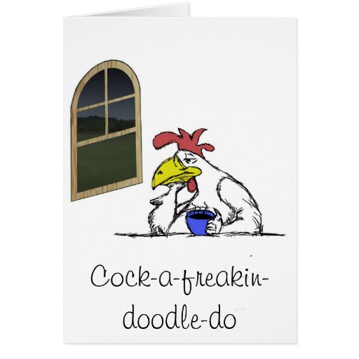 Tired Chicken Cards | Zazzle