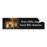 Tired Cowboy Puppies Bumper Stickers