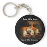 Tired Cowboy Puppies keychains