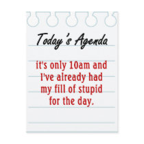 Tired of dealing with stupid people postcards